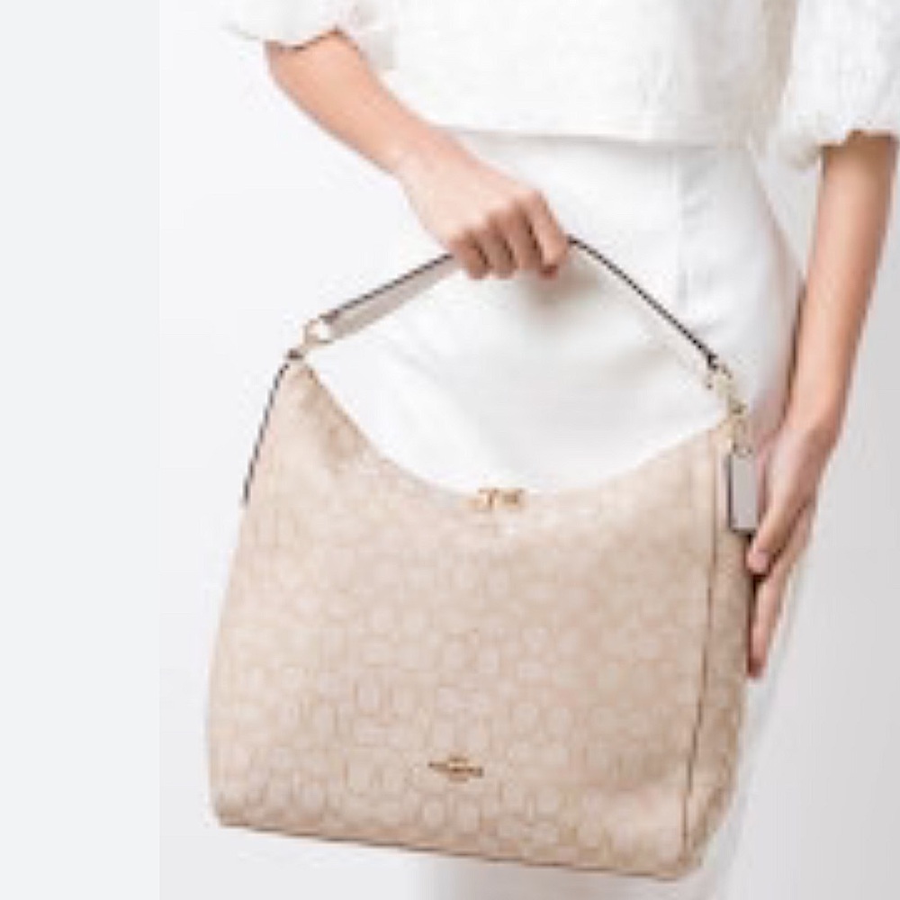 Coach Chalk Signature Canvas and Leather Celeste Hobo - Picture 2 of 14